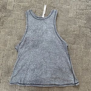 Luluemon grey and white muscle tank Size 4